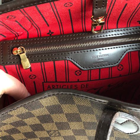 fake lv neverfull mm damier